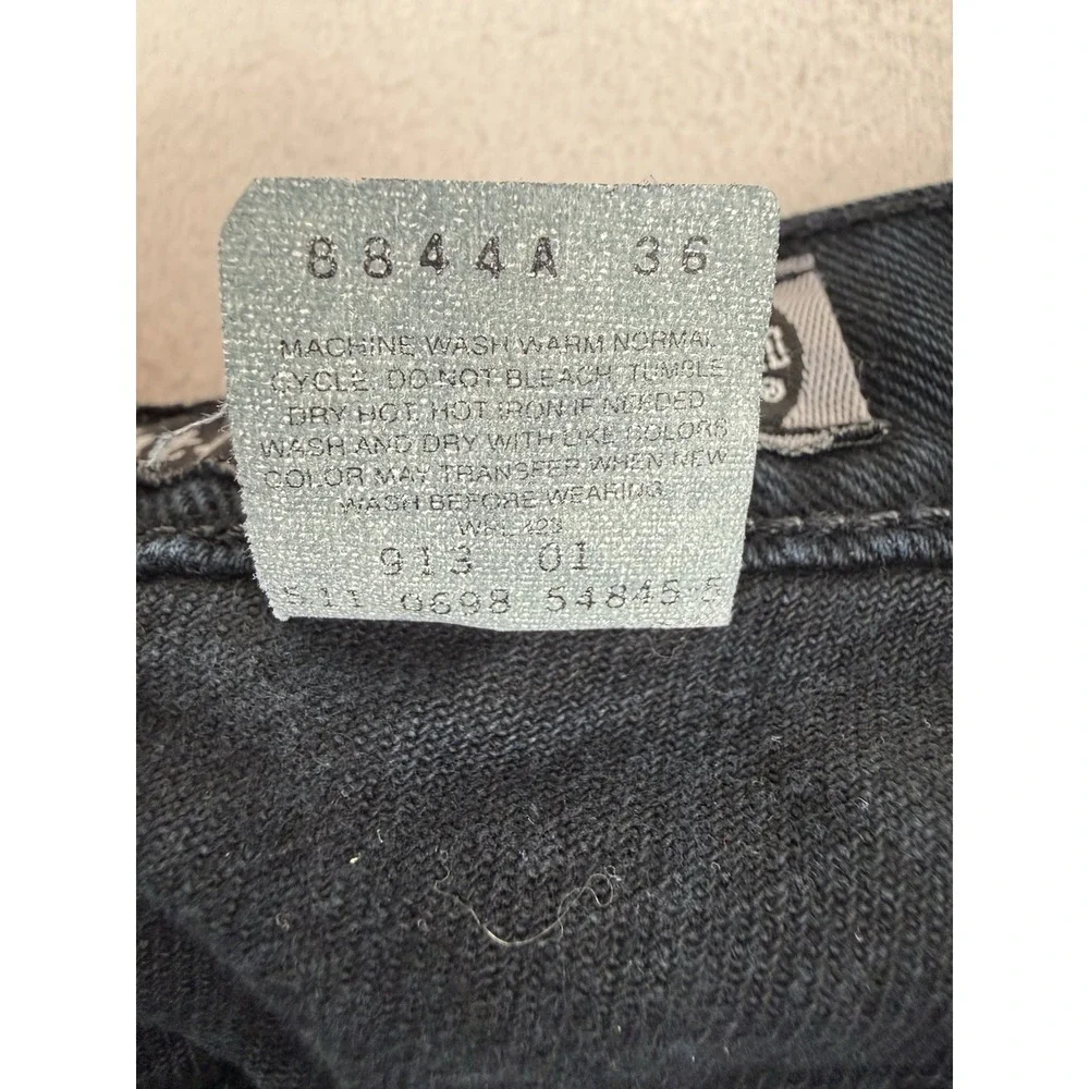 VTG Levi's Straight Slim Silvertab Dark Blue Jeans 38x36 1998 Skateboard Hip Hop